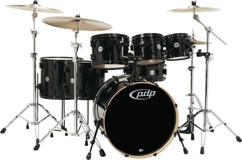 Pdp Pd806067 Concept Maple 7 FÛts - 6 FÛts Et + - Pearlescent Black - Strage drum-kit - Main picture
