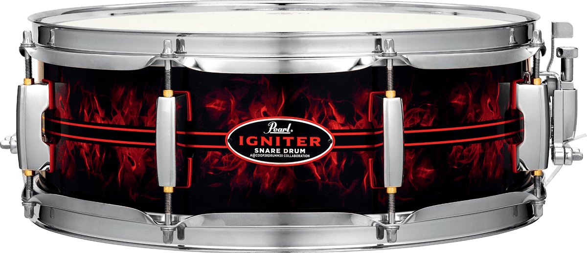 Pearl Casey Cooper The Igniter Signature 14x5 - Graphisme Custom - Snare Drums - Main picture
