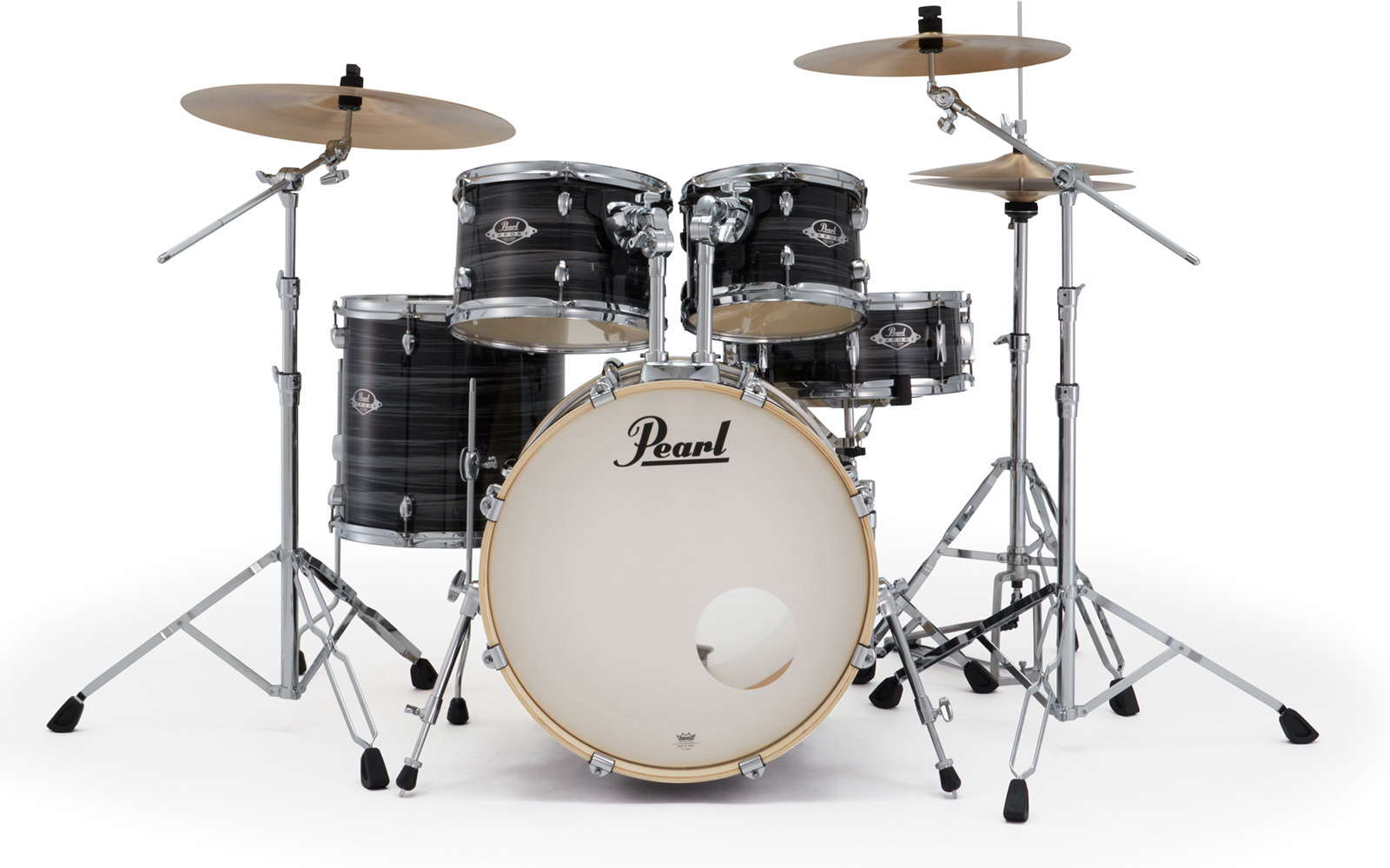 Pearl Export Fusion 20'' - 5 FÛts - Graphite Silver Twist - Fusion drum kit - Main picture