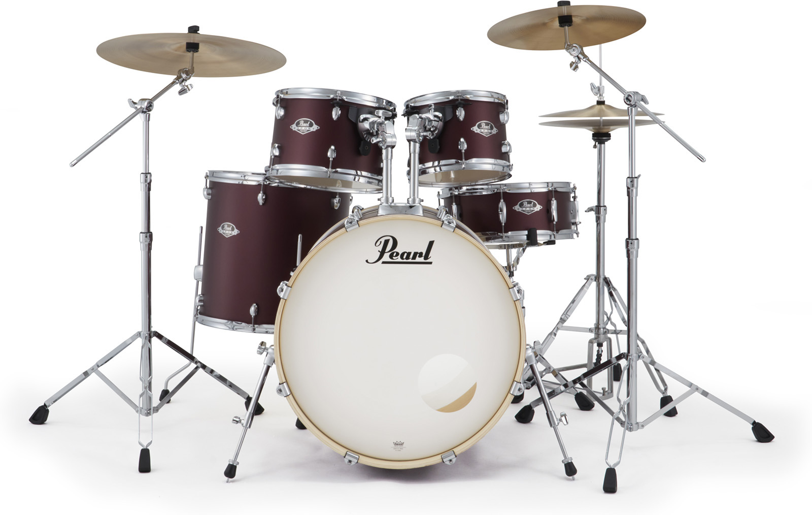 Pearl Export Fusion 20'' - 5 FÛts - Satin Scarlet - Fusion drum kit - Main picture
