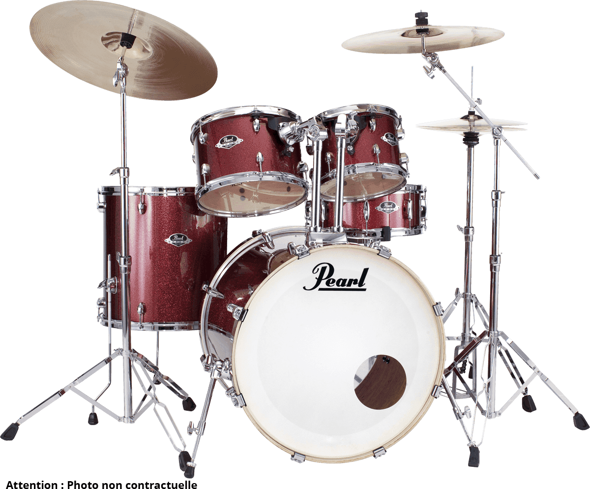 Pearl Exx725brc-704 Export Standard - Black Cherry Glitter - Standard drum kit - Main picture
