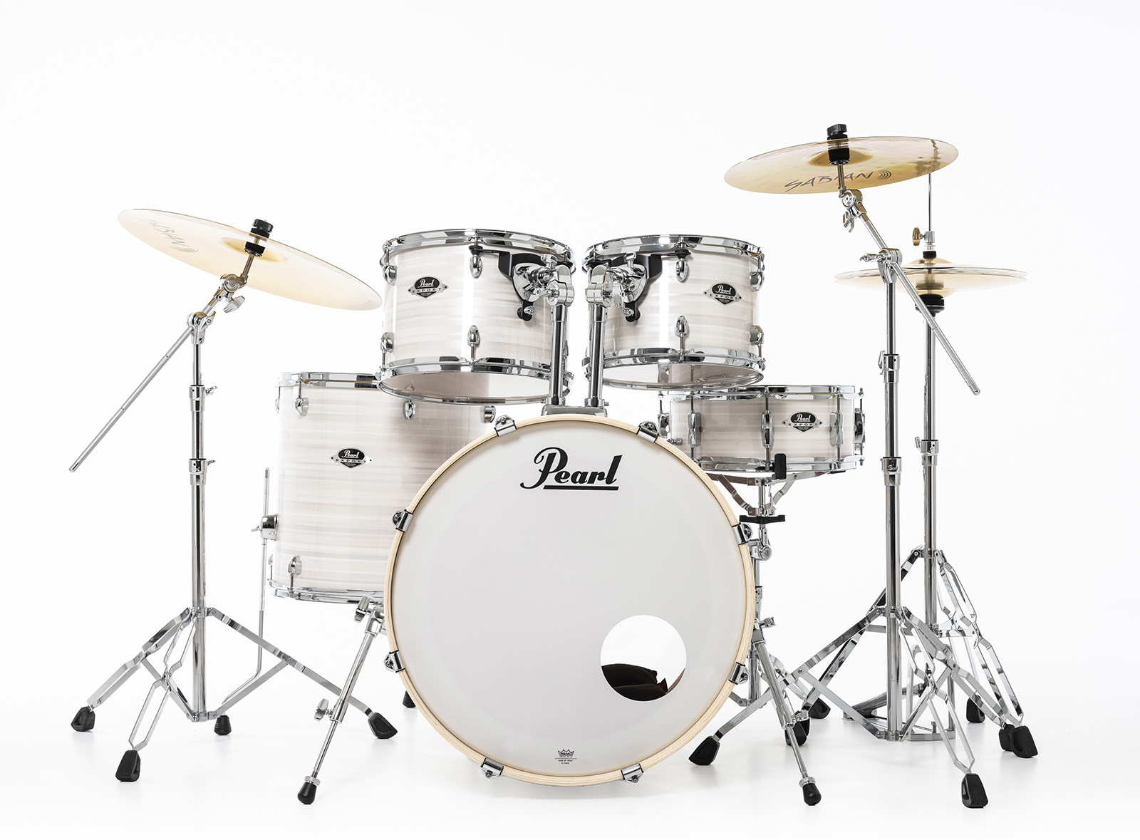 Pearl Exx725brc-777 Export Standard - Slipstream White - Standard drum kit - Main picture