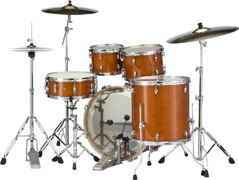 Pearl Exx725c249  Export Lacquer  Standard 22  Honey Amber - 5 Futs - Honey Amber - Standard drum kit - Main picture