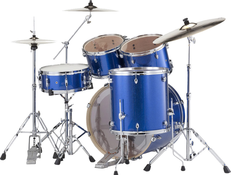 Pearl Exx725c702  Export  Standard 22 - 5 FÛts - Electric Blue Sparkle - Standard drum kit - Main picture
