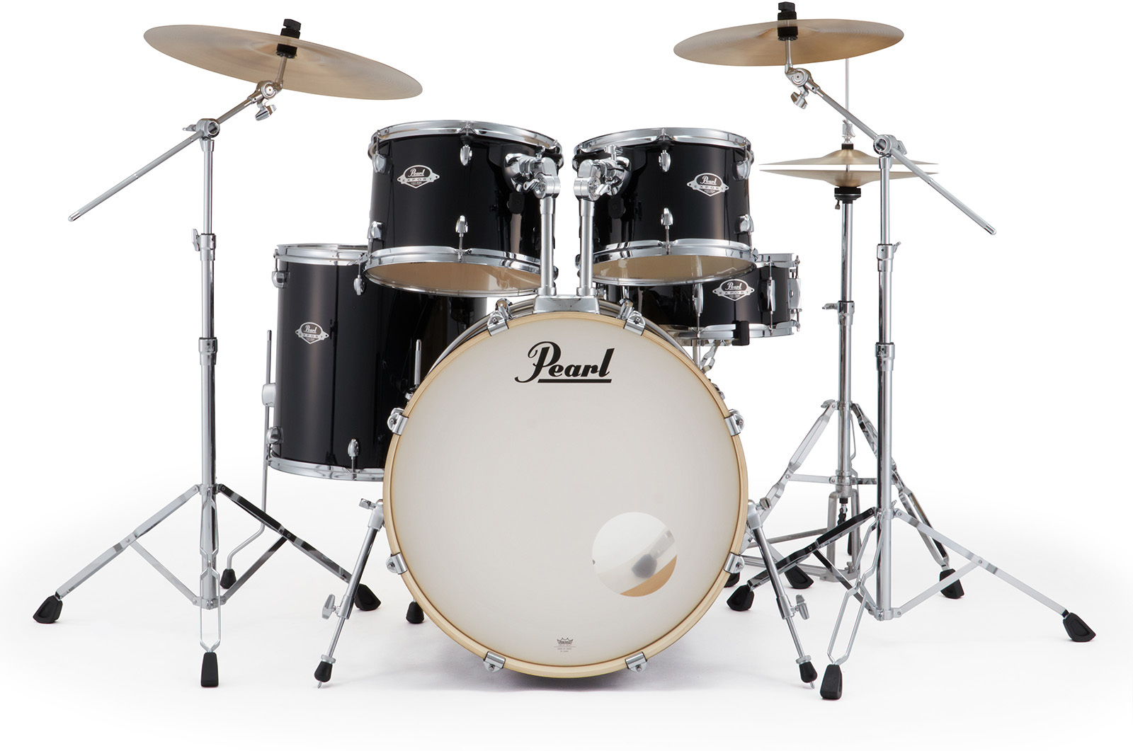 Pearl Exx725nbrc-31 Export Standard 22 - Jet Black - Standard drum kit - Main picture