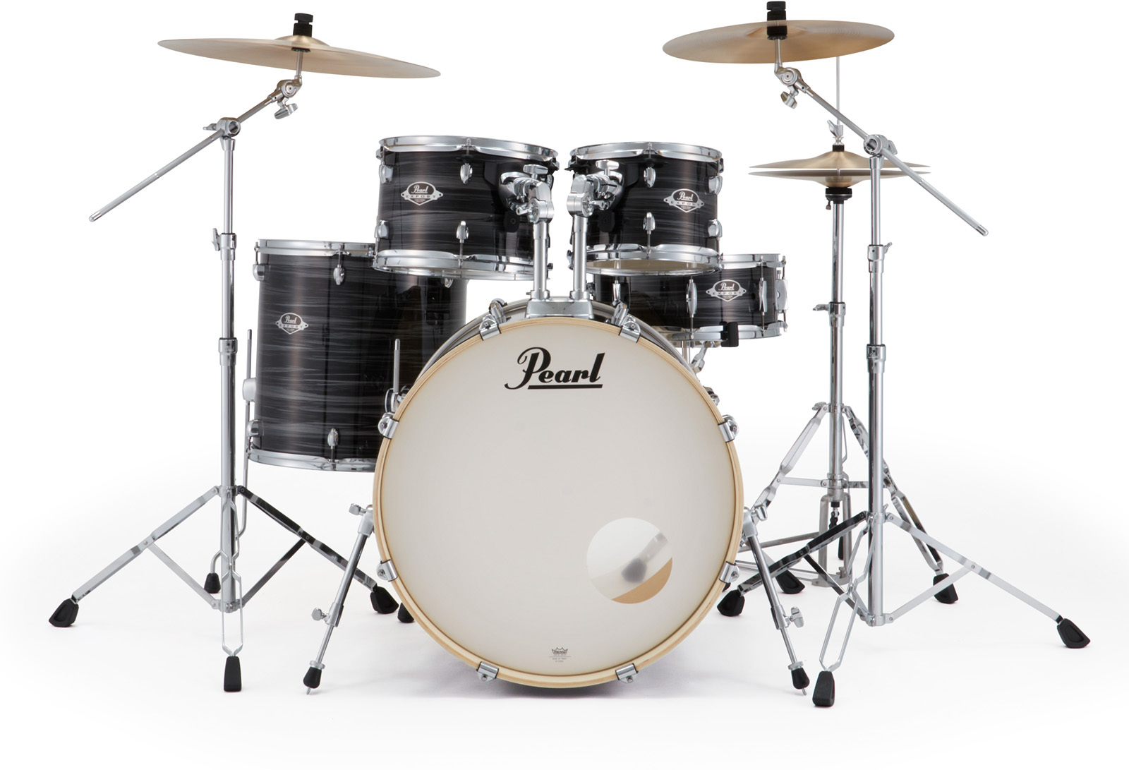 Pearl Export Rock 22'' - 5 FÛts - Graphite Silver Twist - Fusion drum kit - Main picture