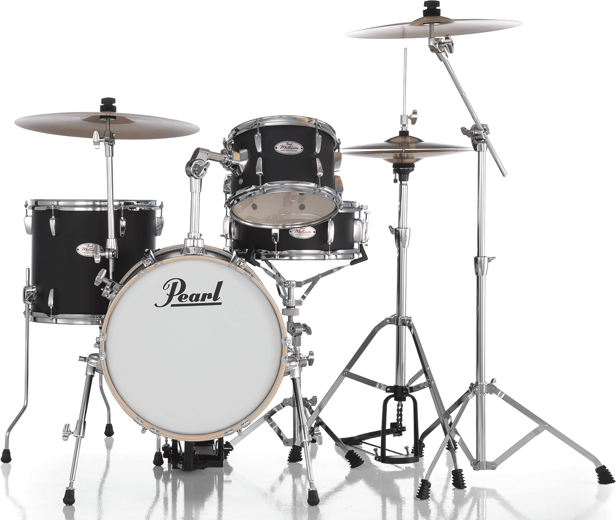 Pearl Kit Midtown Jazette 4 Futs - Matte Black - Jazz drum kit - Main picture