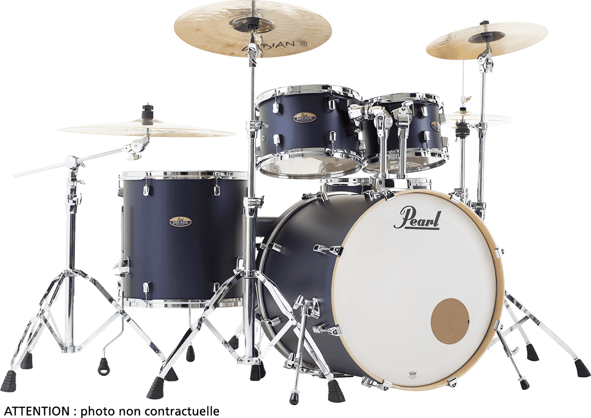 Pearl Ppa Dmp925sc-207 Decade Maple Rock 22 - Ultramarine Velvet - Fusion drum kit - Main picture