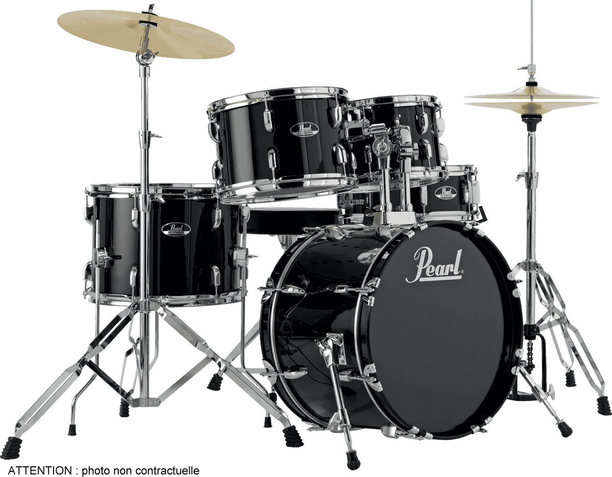 Pearl Roadshow Junior 18 Rs585cc-31 - 5 FÛts - Jet Black - Junior drum kit - Main picture