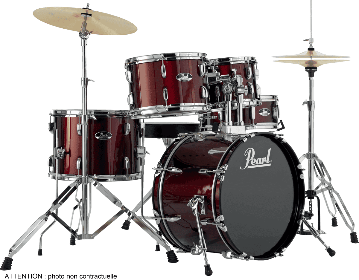 Pearl Roadshow Junior 18 Rs585cc-91 - 5 FÛts - Red Wine - Junior drum kit - Main picture