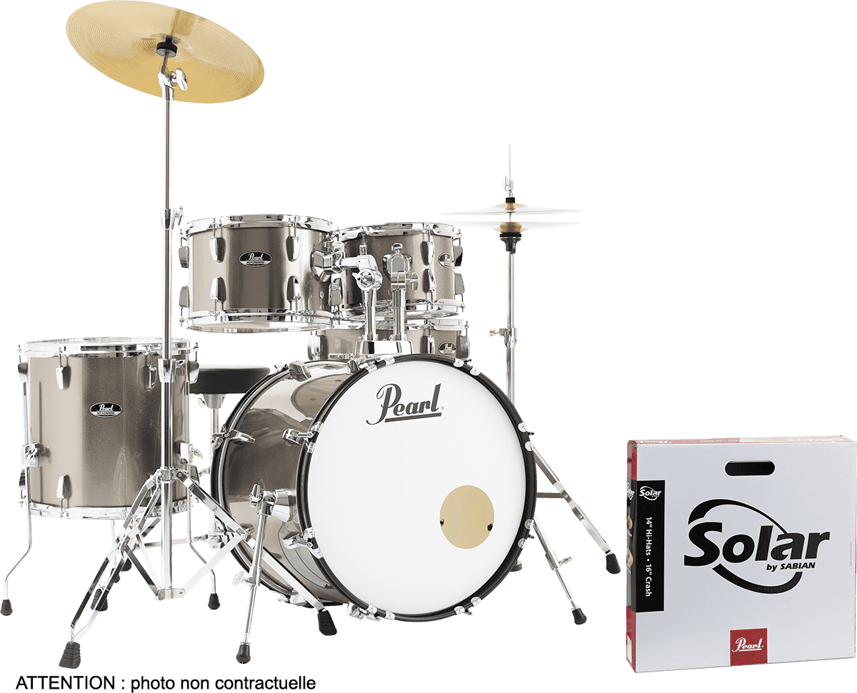 Pearl Roadshow Rss505cc-707 Fusion 20 + Pack - Bronze Metallic - Fusion drum kit - Main picture
