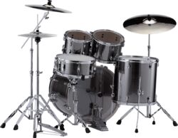 Rock drum kit Pearl Export Rock 22 - 5 shells - Smokey chrome