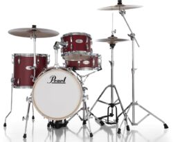 Jazz drum kit Pearl Midtown 16 + Pack Hardware HWP-50S - 4 shells - Matte red