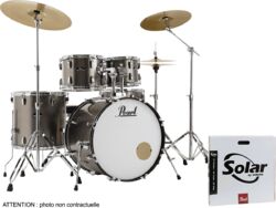 Rock drum kit Pearl Roadshow Stage 22 + B-50 + Ride 20 Solar - Bronze metallic
