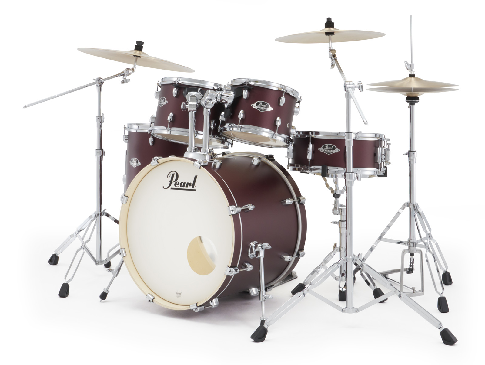 Pearl Export Fusion 20'' - 5 FÛts - Satin Scarlet - Fusion drum kit - Variation 2
