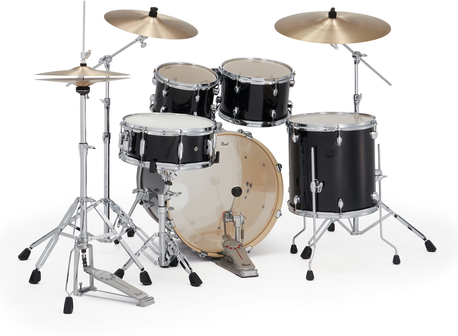 Pearl Export Fusion 20'' - 5 FÛts - Jet Black - Fusion drum kit - Variation 2