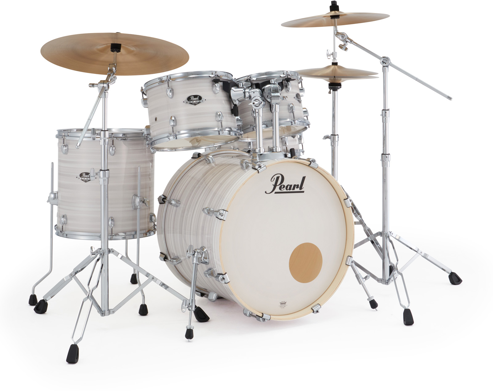 Pearl Export Fusion 20'' - 5 FÛts - Slipstream White - Fusion drum kit - Variation 1