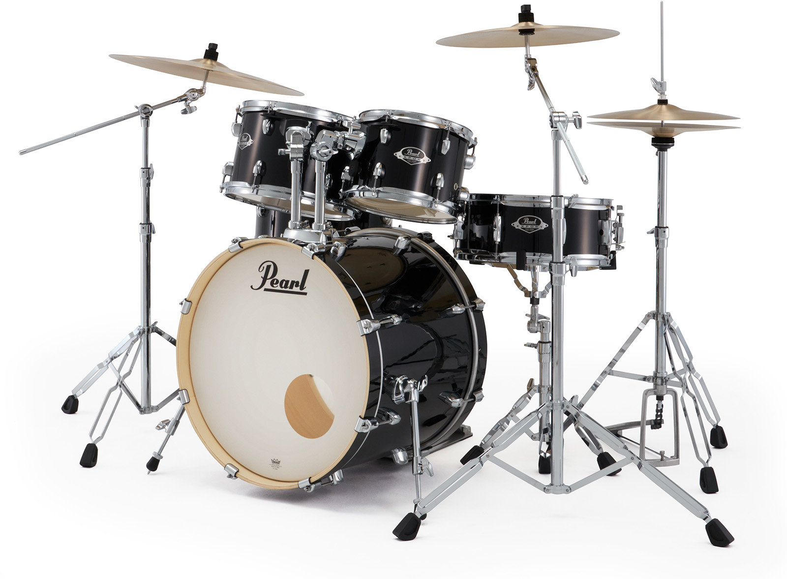 Pearl Export Fusion 20'' - 5 FÛts - Jet Black - Fusion drum kit - Variation 1