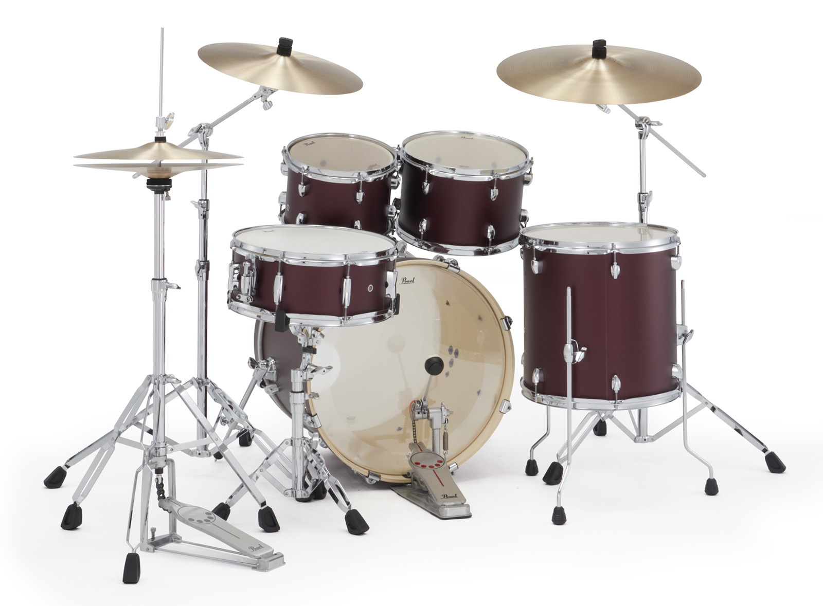 Pearl Export Fusion 20'' - 5 FÛts - Satin Scarlet - Fusion drum kit - Variation 3