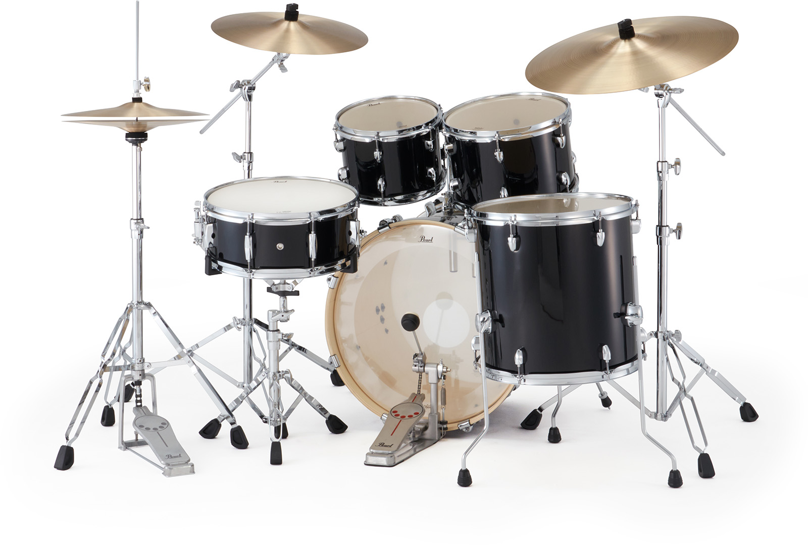 Pearl Export Fusion 20'' - 5 FÛts - Jet Black - Fusion drum kit - Variation 3