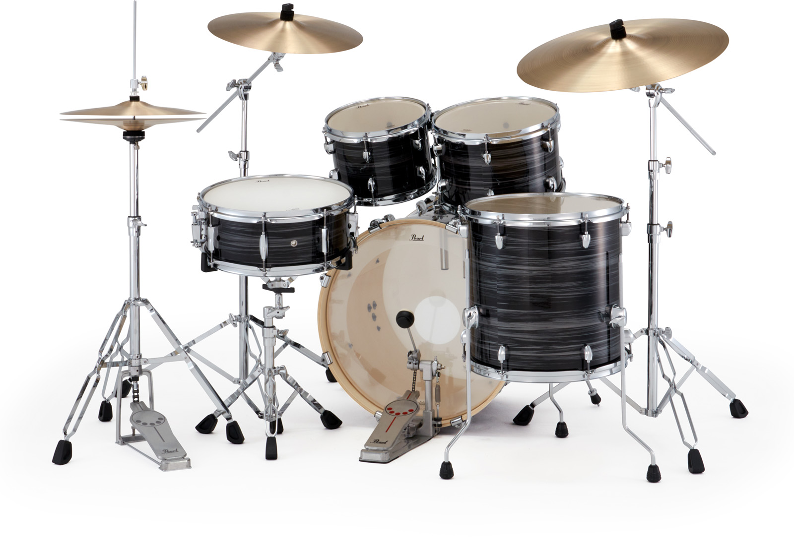 Pearl Export Fusion 20'' - 5 FÛts - Graphite Silver Twist - Fusion drum kit - Variation 4