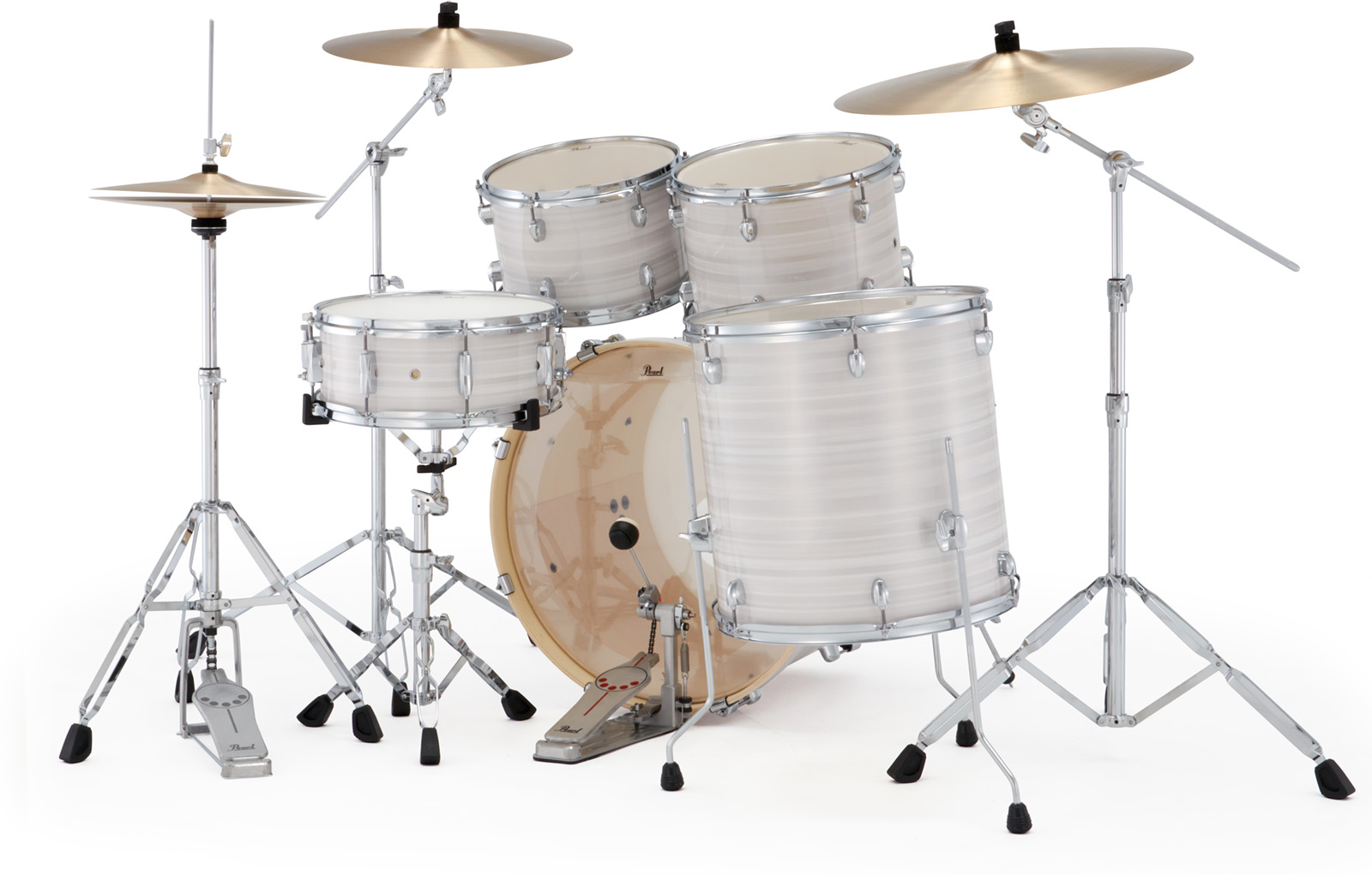 Pearl Export Standard 22'' - 5 FÛts - Slipstream White - Standard drum kit - Variation 3