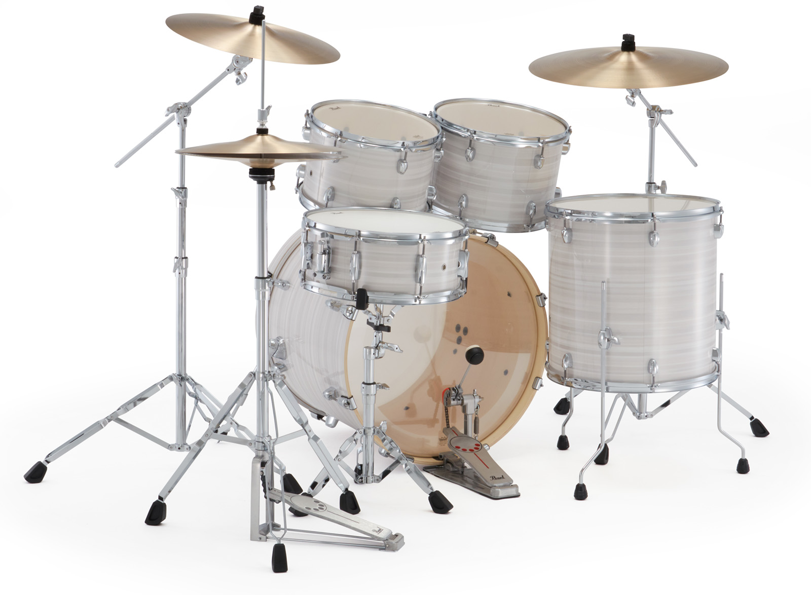 Pearl Export Standard 22'' - 5 FÛts - Slipstream White - Standard drum kit - Variation 4