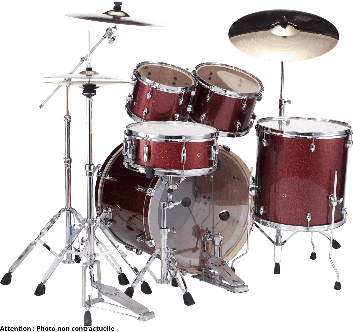 Pearl Exx725brc-704 Export Standard - Black Cherry Glitter - Standard drum kit - Variation 2