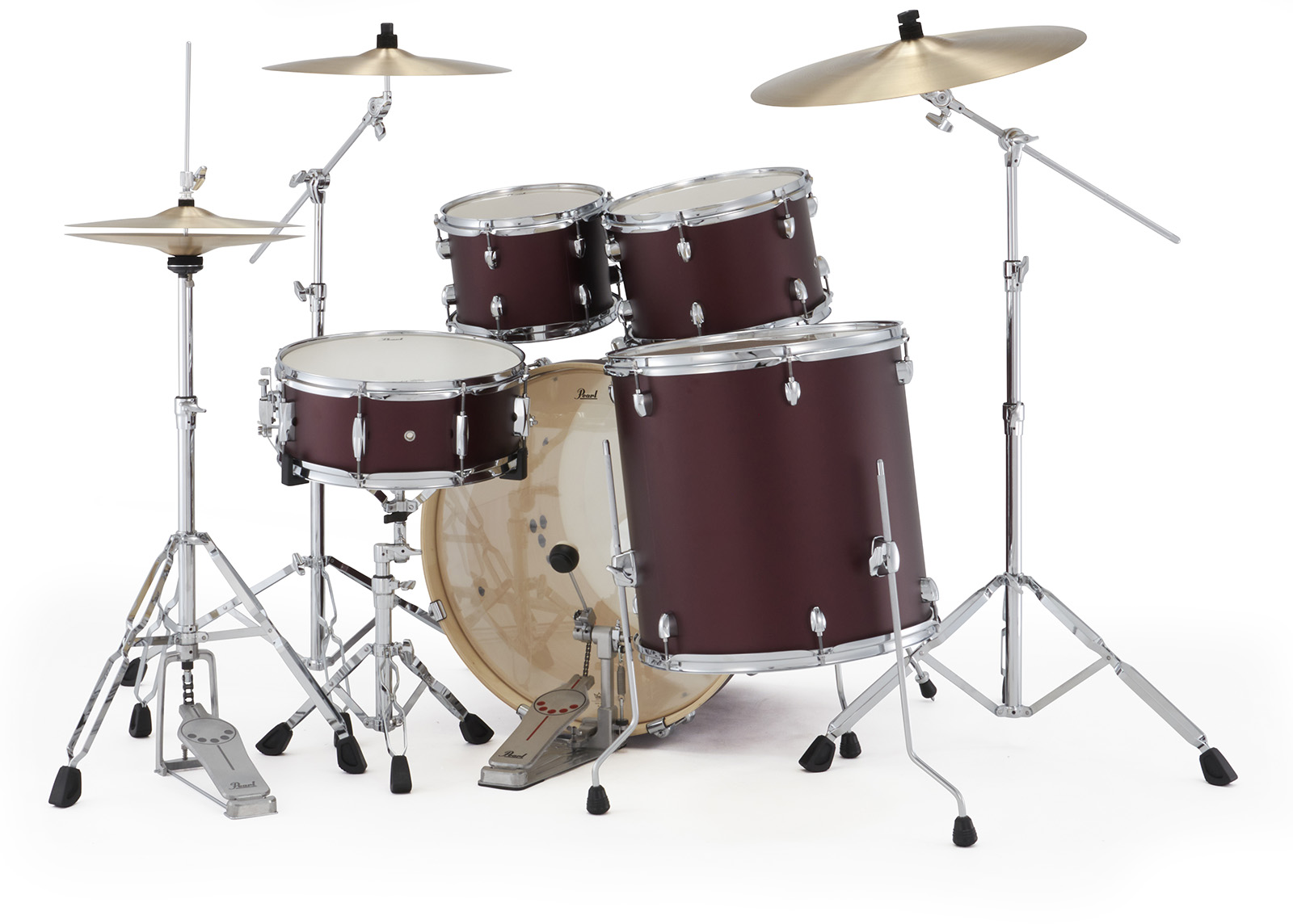 Pearl Exx725sbrc-864 Export Rock 22 - Satin Scarlet - Rock drum kit - Variation 2