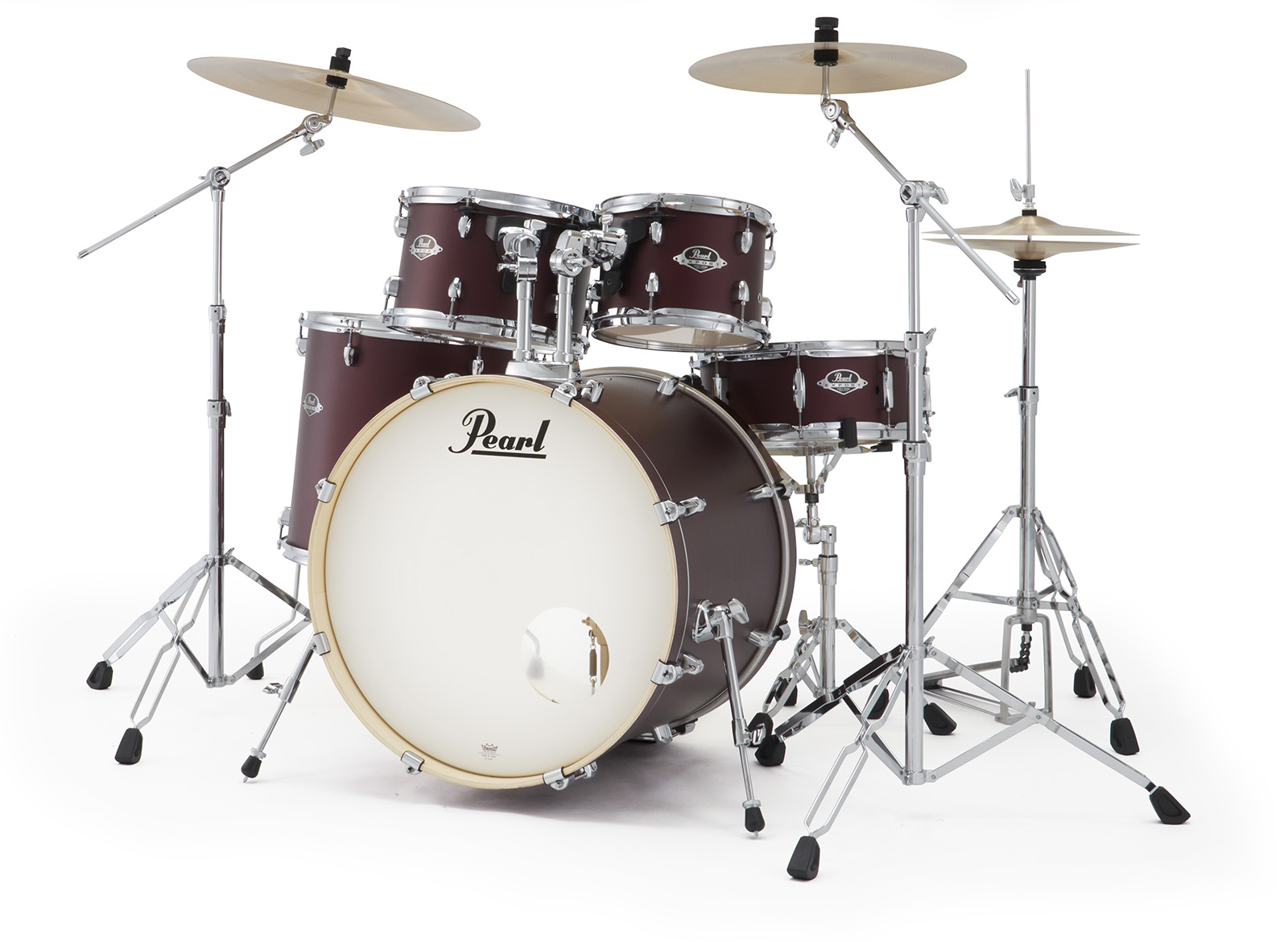 Pearl Exx725sbrc-864 Export Rock 22 - Satin Scarlet - Rock drum kit - Variation 3
