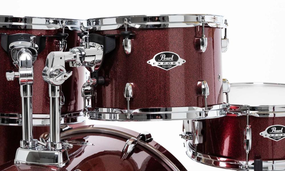 Pearl Exx725sbrc-864 Export Rock 22 - Satin Scarlet - Rock drum kit - Variation 4