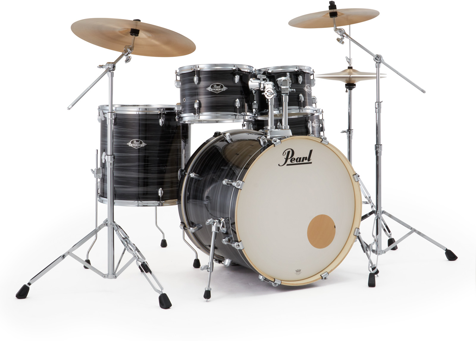 Pearl Export Rock 22'' - 5 FÛts - Graphite Silver Twist - Fusion drum kit - Variation 2