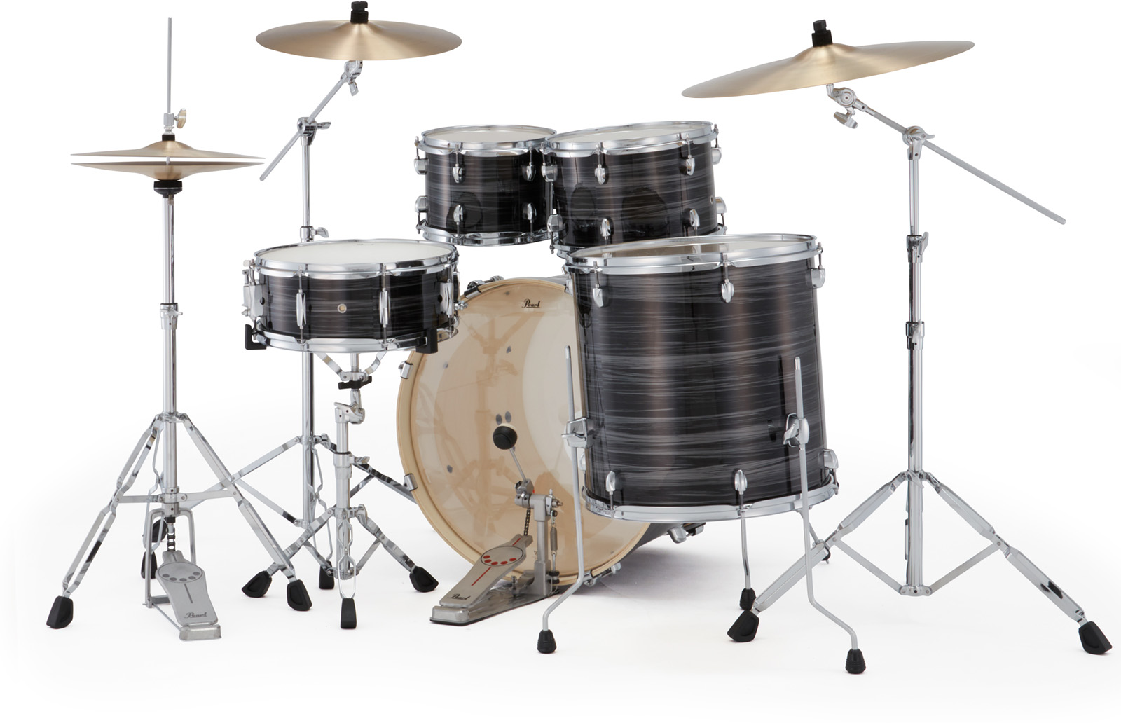 Pearl Export Rock 22'' - 5 FÛts - Graphite Silver Twist - Fusion drum kit - Variation 1