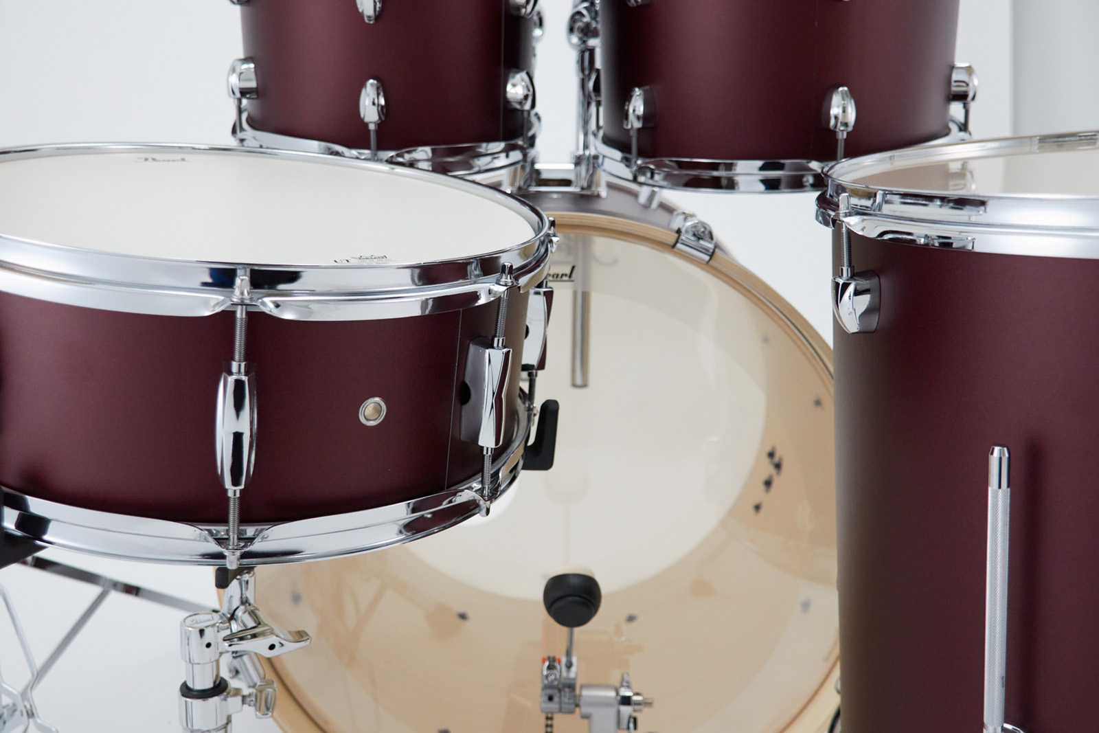 Pearl Export Rock 22'' - 5 FÛts - Satin Scarlet - Fusion drum kit - Variation 3