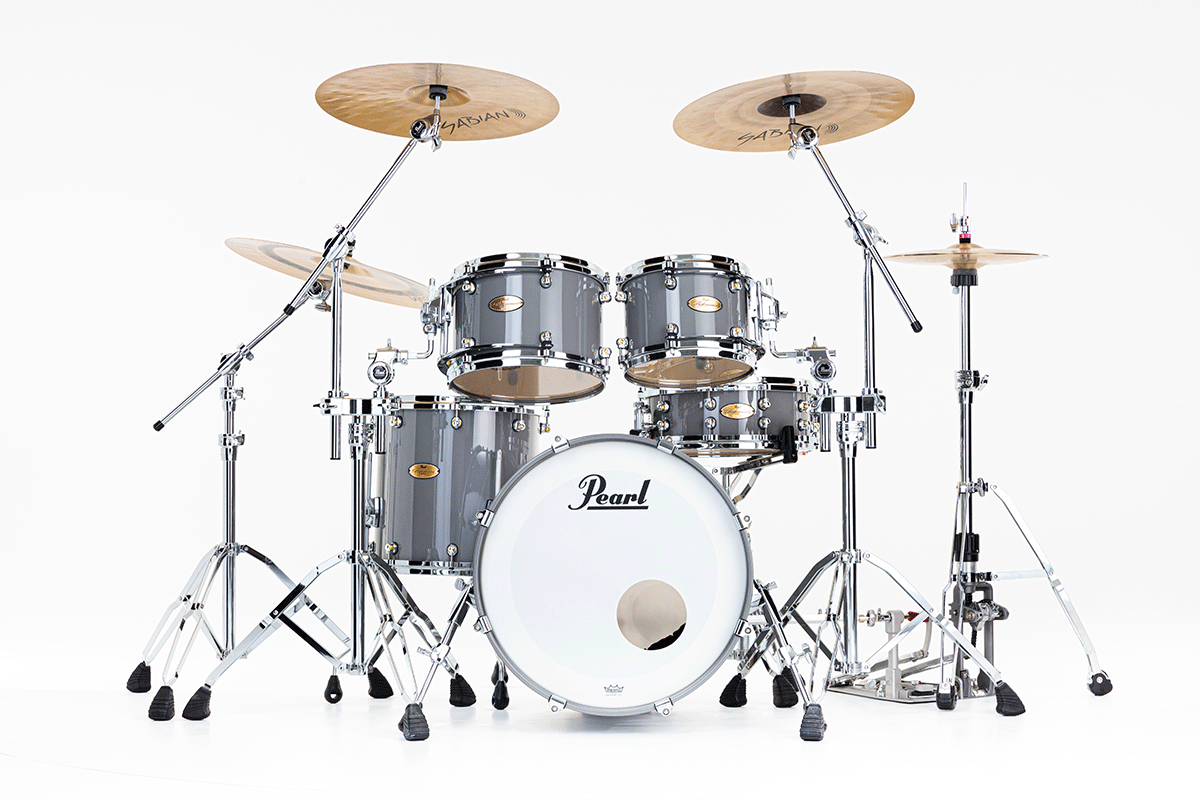 Pearl Reference One Fusion 20 Gyrolock-l Premium Putty Grey - 4 FÛts - Grey - Fusion drum kit - Variation 1