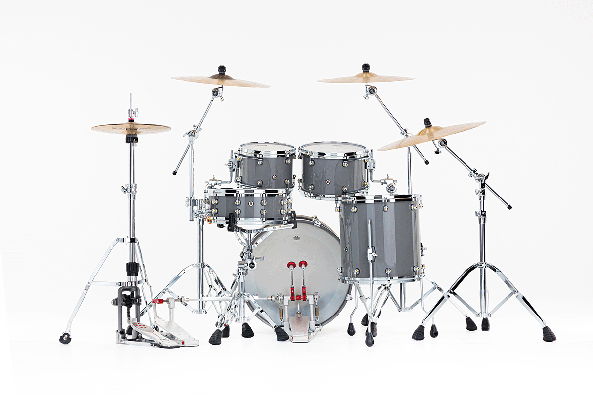 Pearl Reference One Fusion 20 Gyrolock-l Premium Putty Grey - 4 FÛts - Grey - Fusion drum kit - Variation 3