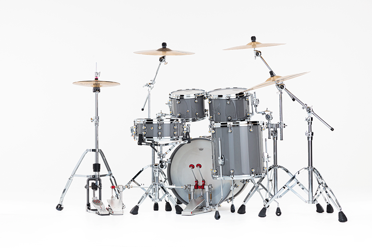 Pearl Reference One Fusion 20 Gyrolock-l Premium Putty Grey - 4 FÛts - Grey - Fusion drum kit - Variation 4