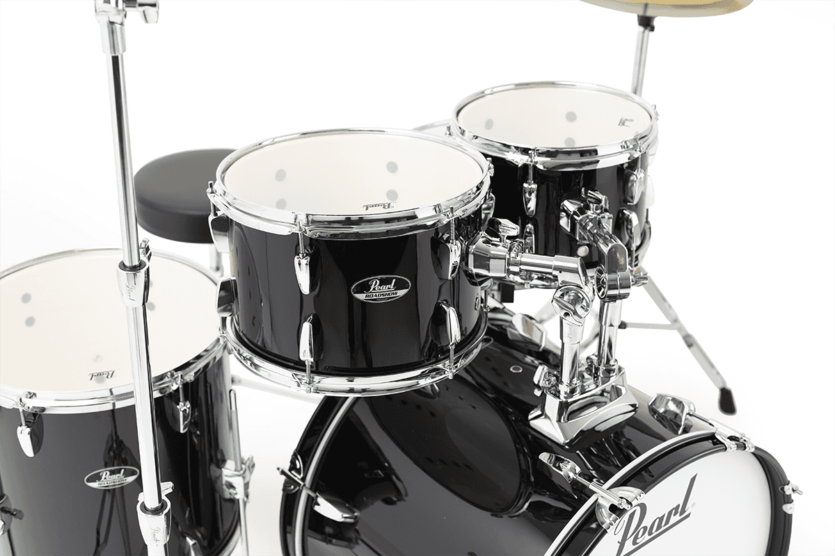 Pearl Fusion 20 - 5 FÛts - Jet Black - Fusion drum kit - Variation 1
