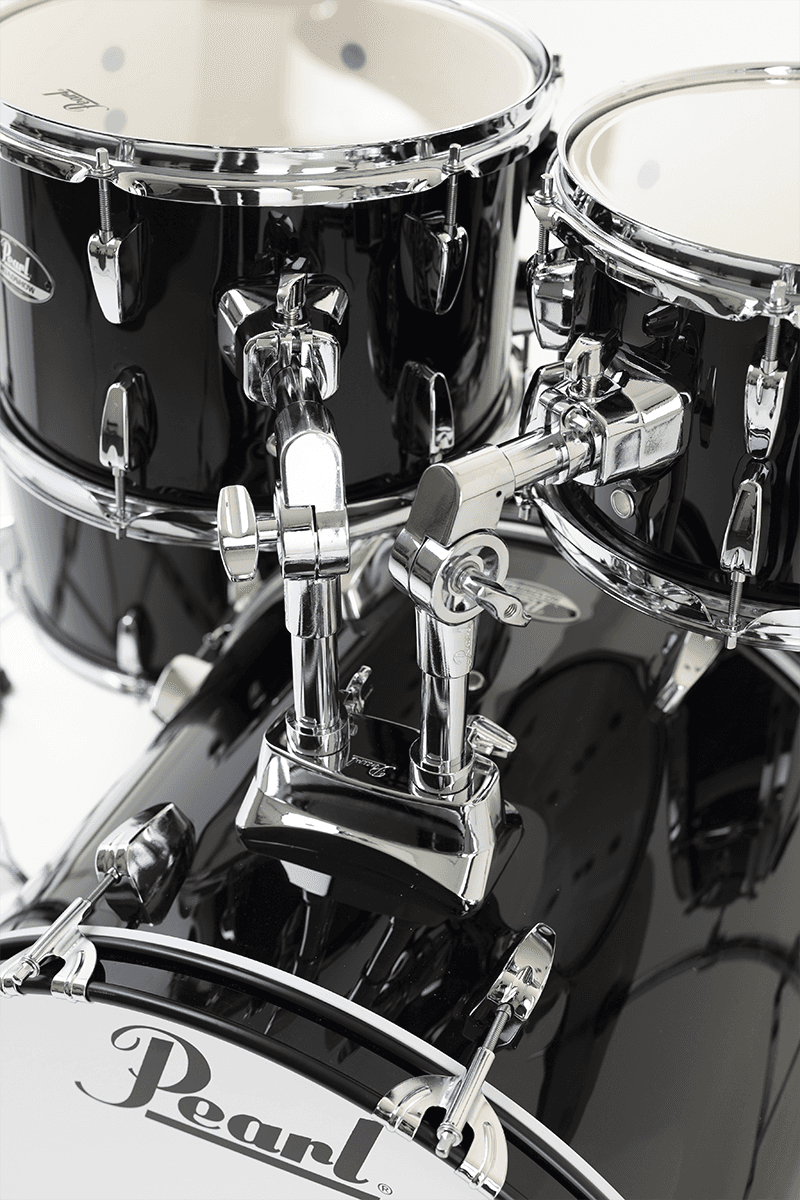 Pearl Fusion 20 - 5 FÛts - Jet Black - Fusion drum kit - Variation 2