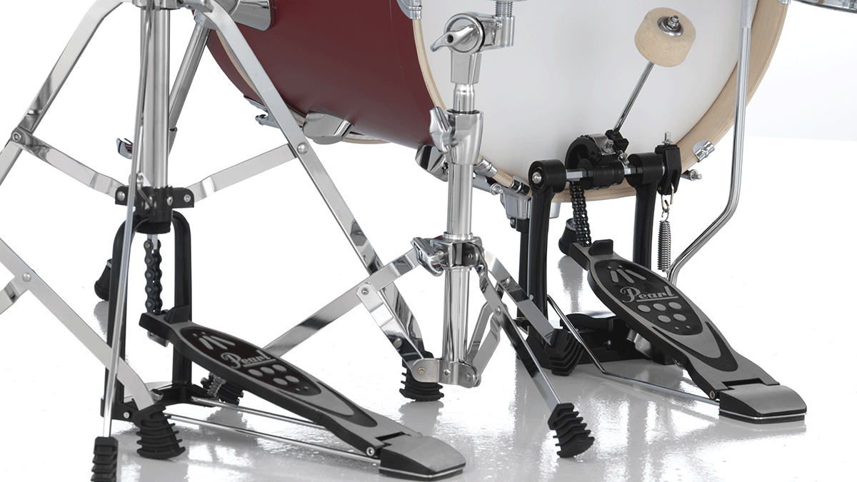 Pearl Midtown 16 + Pack Hardware Hwp-50s - 4 FÛts - Matte Red - Jazz drum kit - Variation 5