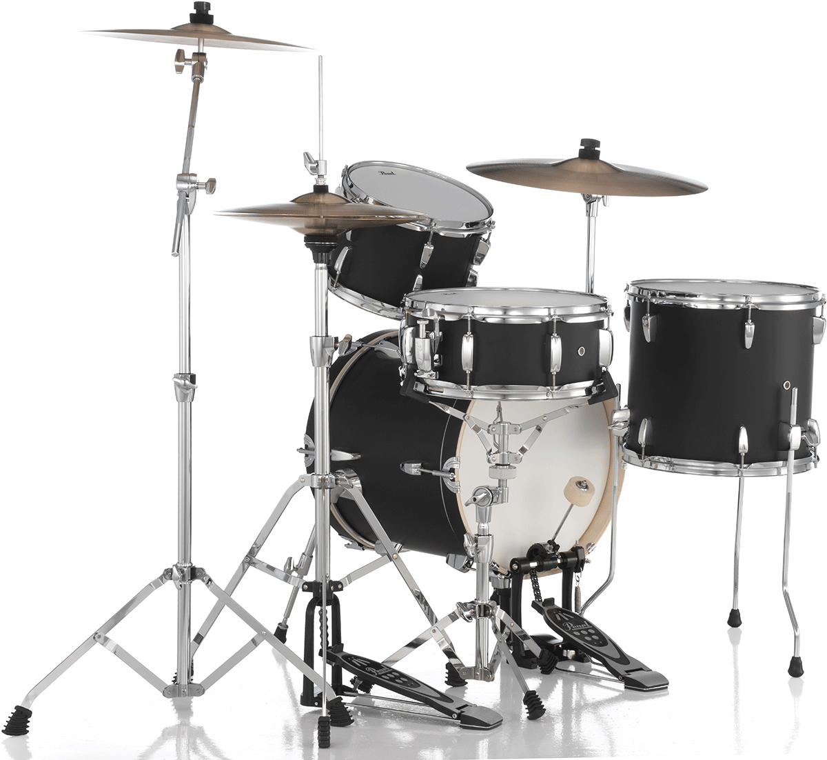 Pearl Kit Midtown Jazette 4 Futs - Matte Black - Jazz drum kit - Variation 1