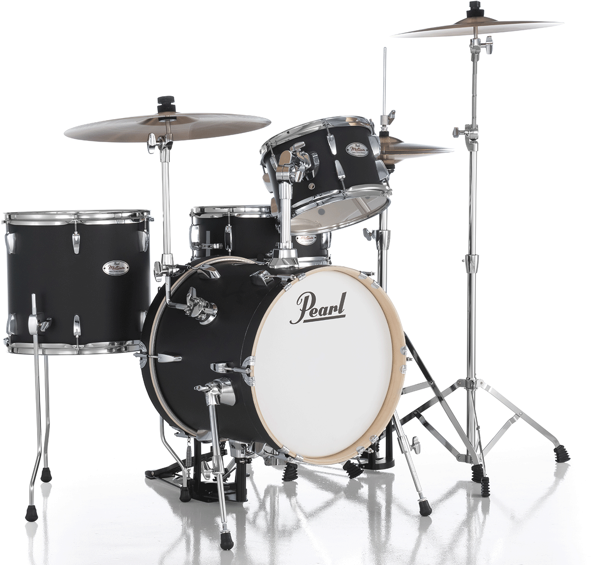 Pearl Kit Midtown Jazette 4 Futs - Matte Black - Jazz drum kit - Variation 2