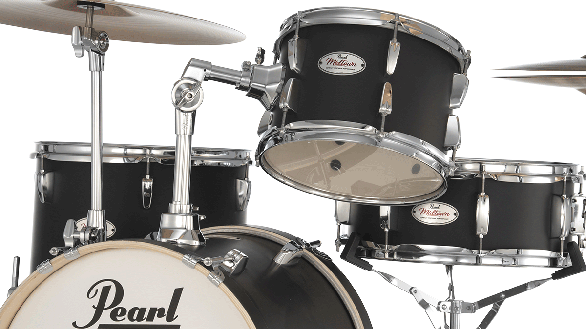 Pearl Kit Midtown Jazette 4 Futs - Matte Black - Jazz drum kit - Variation 3