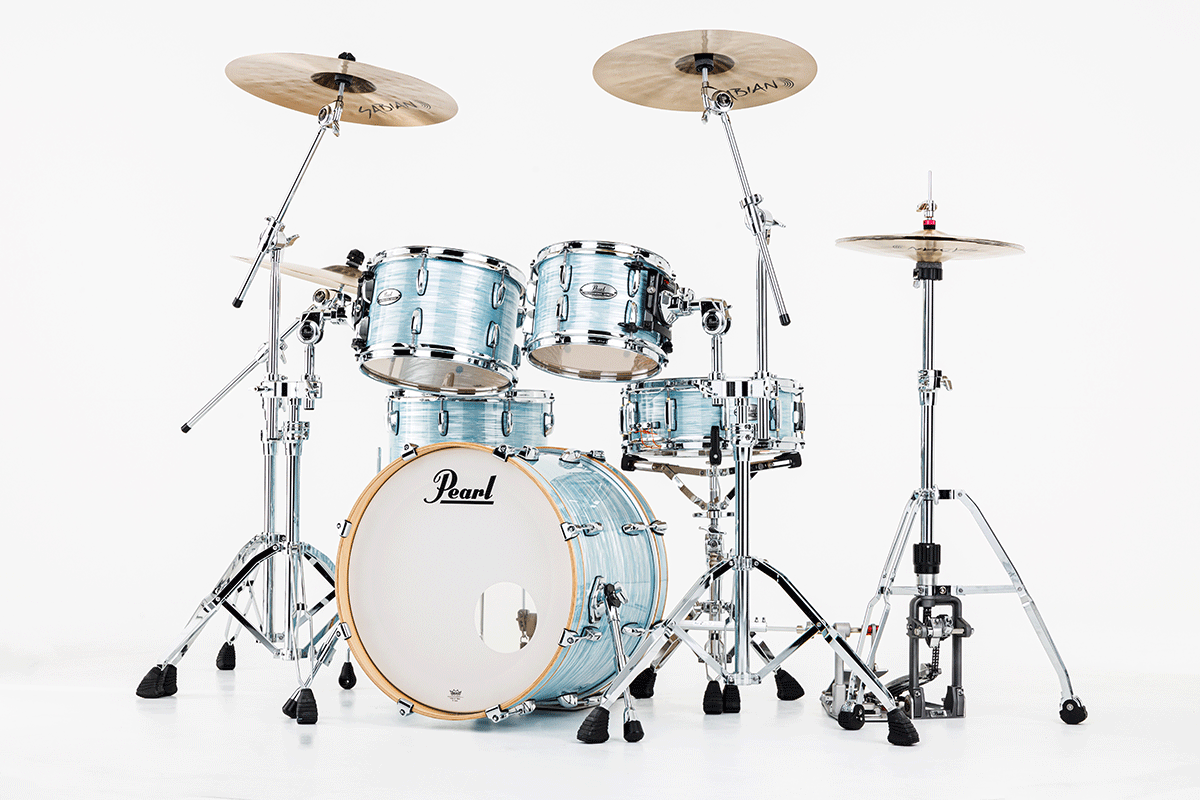 Pearl Pmx904xpc-414 Fusion 20 Pouces - 4 FÛts - Ice Blue Oyster - Fusion drum kit - Variation 3