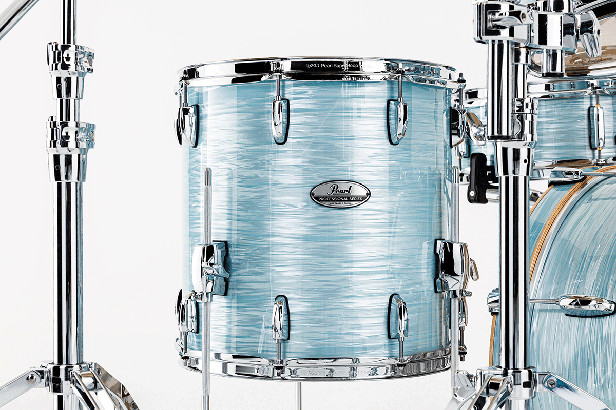 Pearl Pmx904xpc-414 Fusion 20 Pouces - 4 FÛts - Ice Blue Oyster - Fusion drum kit - Variation 5