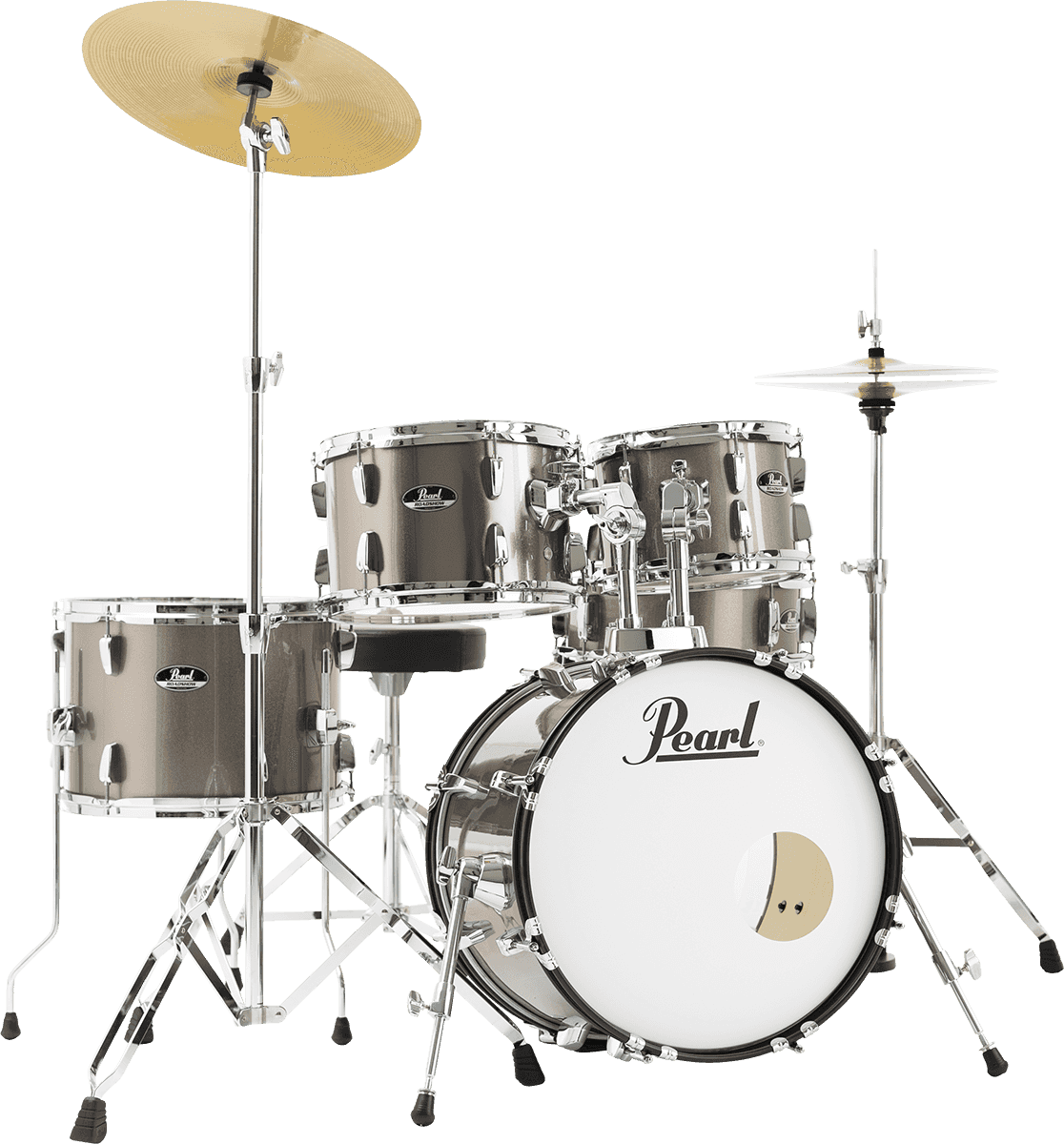 Pearl Roadshow 18 Bronze Metallic + Solar Sabian - 5 FÛts - Bronze Metallic - Jazz drum kit - Variation 1