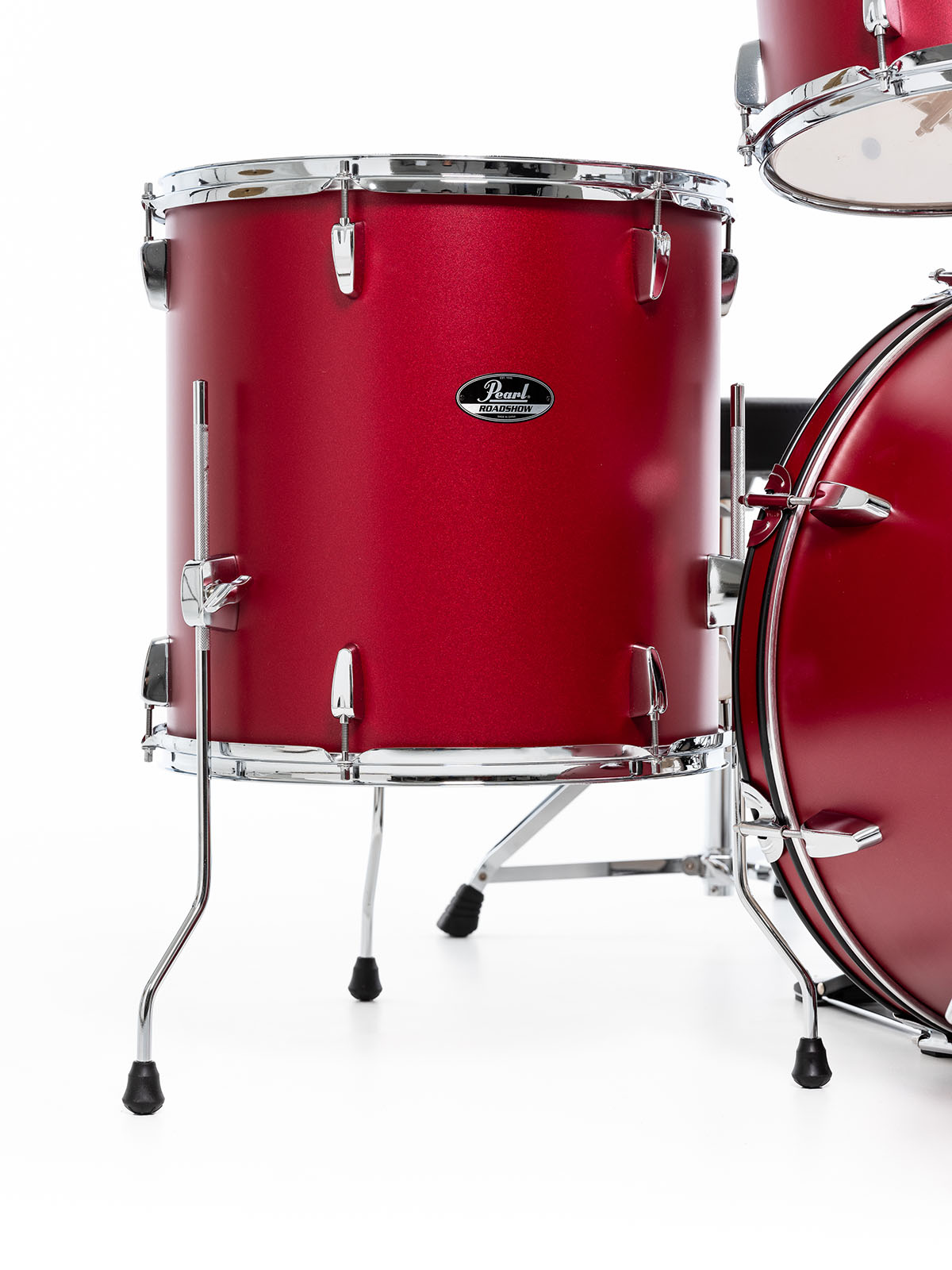 Pearl Roadshow Fusion 20 + B-50 + Ride 20 Matte Red - Matte Red - Fusion drum kit - Variation 4
