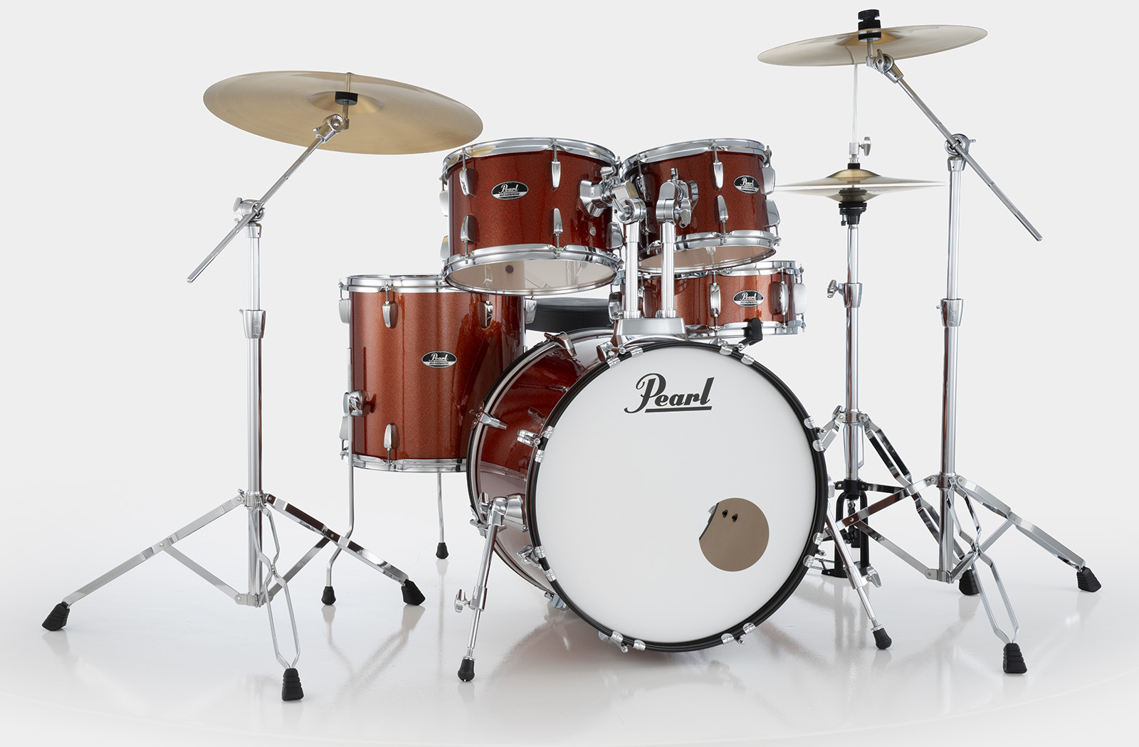 Pearl Roadshow Plus Rock 22'' + Pack Sabian Solar 3 Cymbales - 5 FÛts - Burnt Orange Sparkle - Rock drum kit - Variation 4