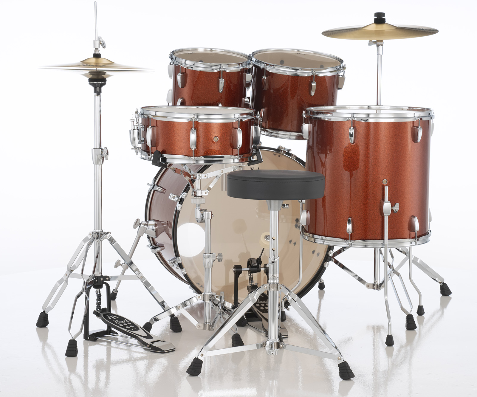 Pearl Roadshow Rock 22'' - 5 FÛts - Burnt Orange Sparkle - Rock drum kit - Variation 4