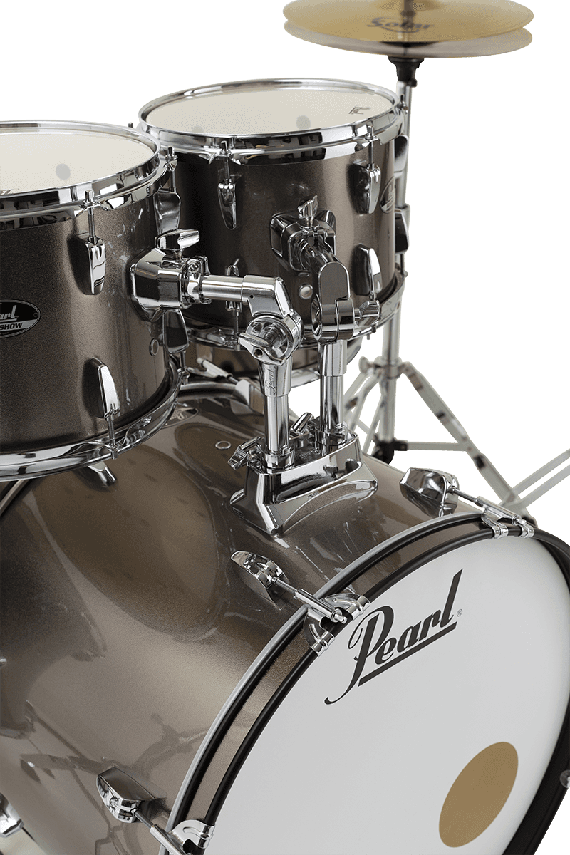Pearl Roadshow Stage 22 + B-50 + Ride 20 Solar Bronze Metallic - Bronze Metallic - Rock drum kit - Variation 1